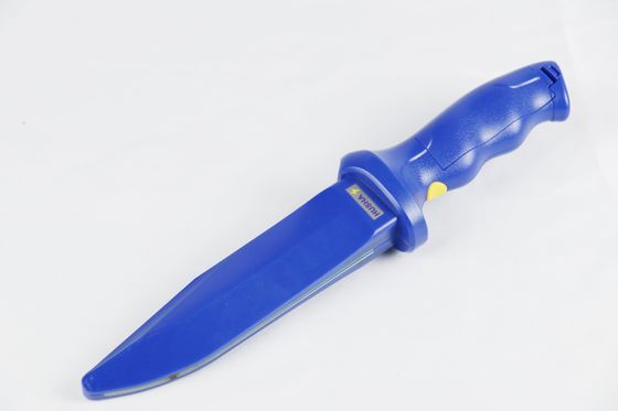 Купить Тренировочный нож HUsha Blue Electric с дугой высокого напряжения, перезаряжаемой батареей и предохранителем для реалистичных тренировок Производство в сети